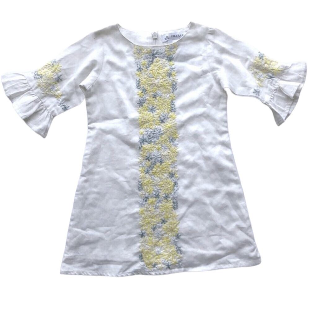 Charabia Embroidered Floral Dress